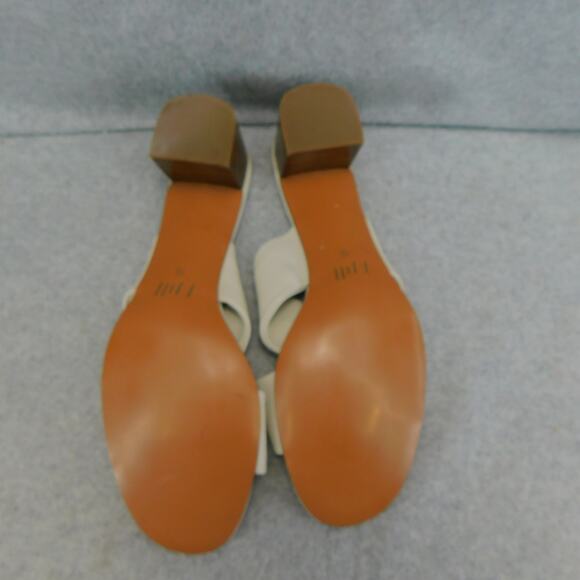 J. Jill Womens Sandal Soleil Knotted Block-Heels Bone Size 10 Shoe - Picture 8 of 9